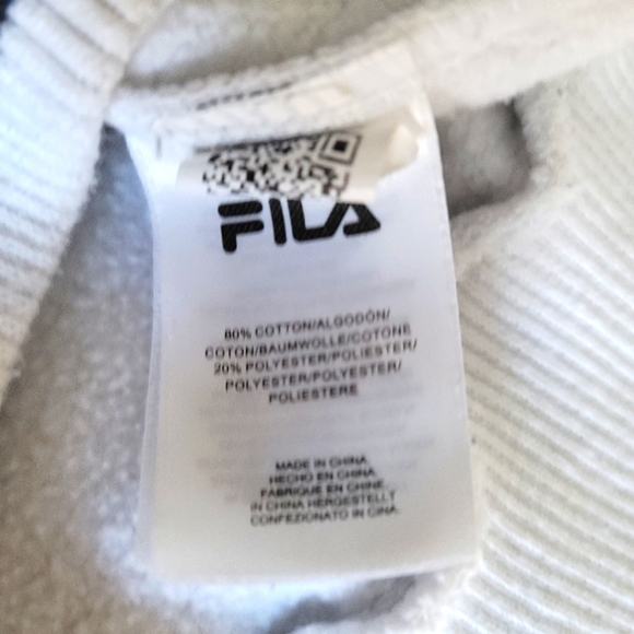 FILA Rosemary Hoodie White Size Medium - Picture 10 of 10